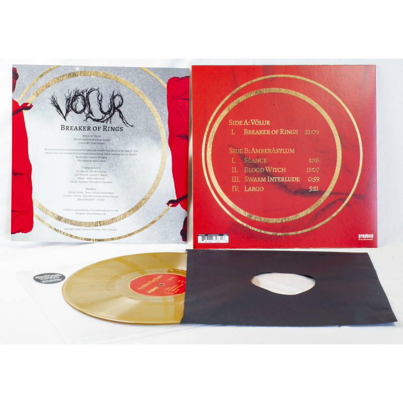 Völur - Breaker Of Rings / Blood Witch (Völur / Amber Asylum) Vinyl LP  |  Gold