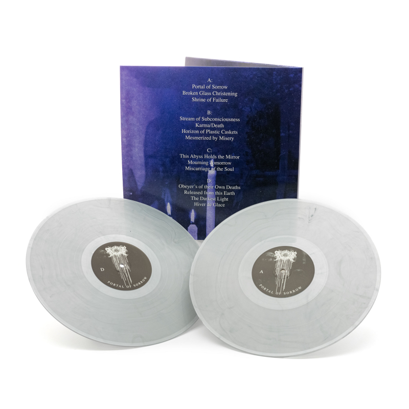 Xasthur - Portal Of Sorrow Vinyl 2-LP Gatefold  |  Crystal Clear with Silver